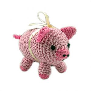 Mirage Knit Knacks Piggy Boo Organic Cotton Small Dog Toy Health Products