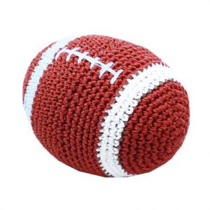 Mirage Knit Knacks Snap The Football Organic Cotton Small Dog Toy Health Products