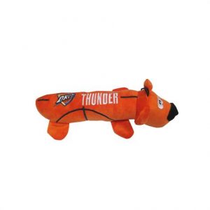 Mirage Oklahoma City Thunder Plush Squeaky Dog Tube Toy Health Products