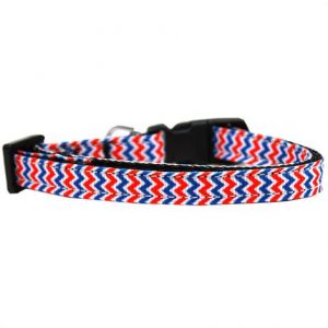 Mirage Patriotic Chevrons Nylon Ribbon Dog Collar Health Products