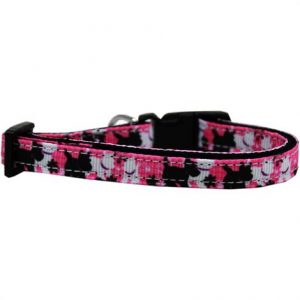 Mirage Plaid Pups Nylon Ribbon Dog Collar Health Products