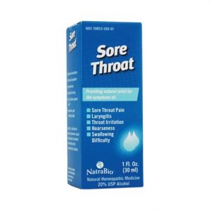 NatraBio Sore Throat Health Products