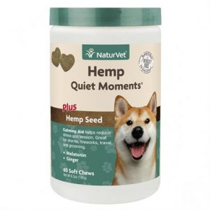 NaturVet Hemp Quiet Moments Plus Hemp Seed Dog Chews Health Products