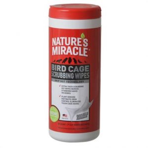 Natures Miracle Bird Cage Scrubbing Wipes Health Products