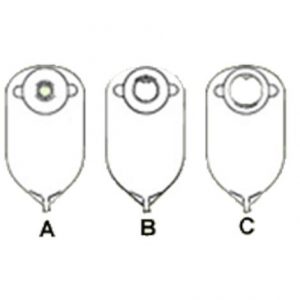 Nu-Hope Deep Convex Round Cut-to-Fit Adult Urinary Pouch with Flutter Valve10/Pack8292FVDC Health Products