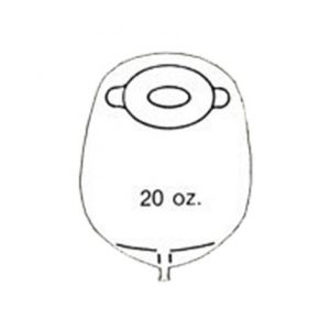 Nu-Hope Post-Operative Standard Oval Convex Pre-cut Mid-size Urinary Pouch With Skin Barrier10/Pack40-8735-FV-C Health Products