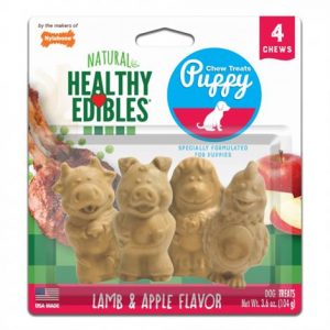 Nylabone Natural Healthy Edibles Puppy Chew Treats - Lamb & Apple Flavor Health Products