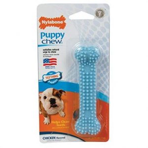 Nylabone Puppy Chew Dental Bone Chew Toy - Blue Health Products