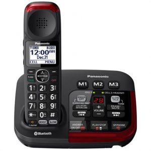 Panasonic Link2Cell Bluetooth Amplified Cordless Phone With Digital Answering Machine Health Products