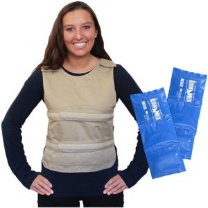 Polar Kool Max Adjustable Poncho Cooling Vest with Long Kool Max Pack Strips Health Products