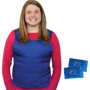 Polar Kool Max Body Cooling Poncho Vest with Cooling Packs Health Products