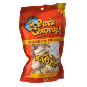 Pork Chomps Knotz Knotted Pork Chew - Bacon Flavor Health Products