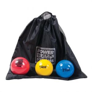 Power System Power Throw Ball Softball Size Complete Medicine Ball Set and Bag Health Products