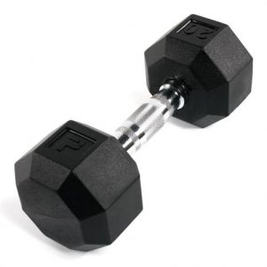 Power Systems Rubber Octagonal Dumbbell Health Products