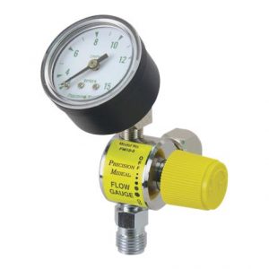 Precision Medical Flow Gauge with Female Hex Nut Health Products