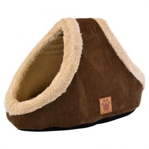 Precision SnooZZy Mod Chic Double Hide & Seek Cat Bed - Coffee Health Products