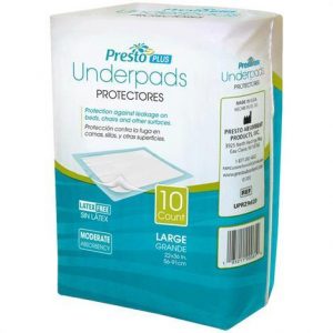 Presto Plus Moderate Absorbency Protective Underpad Health Products