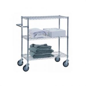 R&B Adjustable Utility Carts with Solid Top or Bottom Shelf Health Products