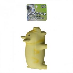 Rascals Latex Grunting Pig Dog Toy - Yellow Health Products