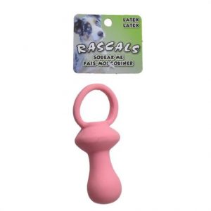 Rascals Latex Pacifier Dog Toy - Pink Health Products