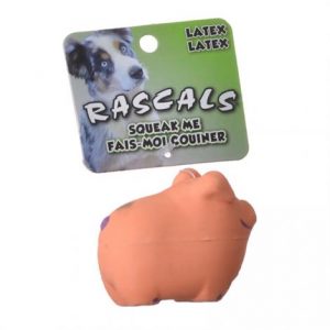 Rascals Latex Pig Dog Toy - Pink Health Products