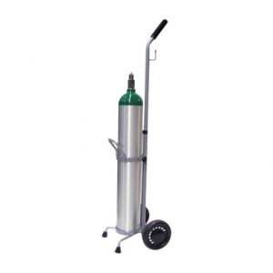 Responsive Respiratory Single D And E Cylinder Cart Health Products