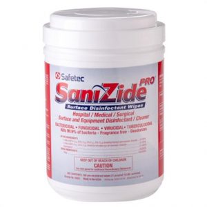 Safetec Sanizide Pro Wipes Health Products