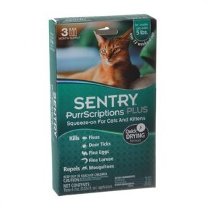 Sentry PurrScriptions Plus Flea & Tick Control for Cats & Kittens Health Products