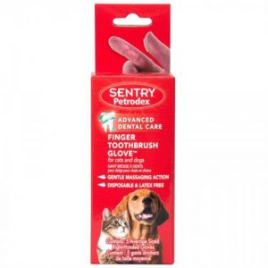 Sentry rodex Finger Toothbrush Glove for Cats & Dogs Health Products