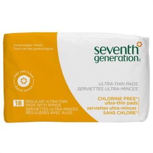 Seventh Generation Chlorine Free Ultra-thin Pads with Wings Health Products