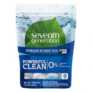 Seventh Generation Free and Clear Automatic Dishwasher Detergent Packs Health Products