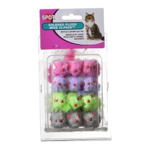 Spot Colored Fur Mice Cat Toys Health Products