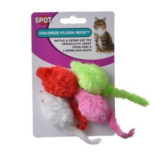 Spot Colored Plush Mice Cat Toys Health Products