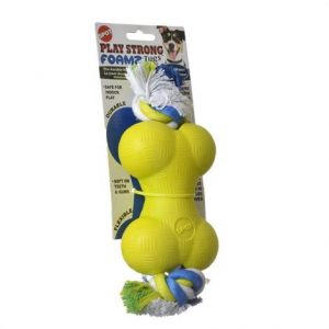 Spot Play Strong Foamz Dog Toy - Bone with Rope Health Products