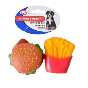 Spot Vinyl Hamburger & Fries Dog Toy Health Products