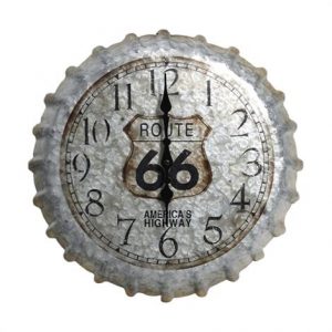 Spring Field Route 66 Bottlecap Clock Health Products