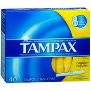 Tampax Regular Absorbency Cardboard Applicator Tampon Health Products