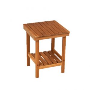 Teakworks4u Mini Rigid Teak Shower Bench Health Products