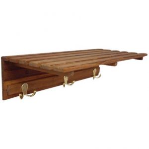 Teakworks4u Teak Towel and Robe Rack Health Products