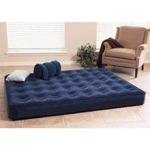 Texsport Deluxe Air Bed with Built In Battery Pump Queen Health Products