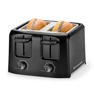 Toastmaster 4-Slice Cool Touch Black Toaster Health Products