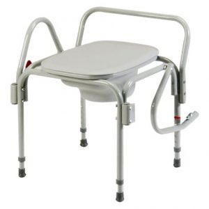 Tubular Fabricators Adjustable Drop Arm Commode Health Products