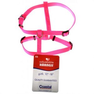 Tuff Collar Nylon Adjustable Dog Harness - Neon Pink Health Products