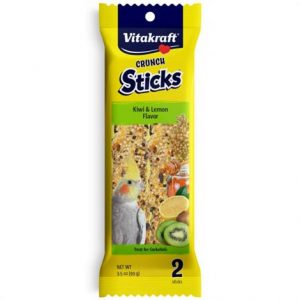 Vitakraft Crunch Sticks Kiwi & Lemon Cockatiel Treats Health Products