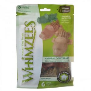 Whimzees Natural Dental Care Alligator Dog Treats Health Products