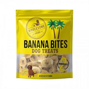 Wholesome Pride Banana Bites Dog Treats Health Products