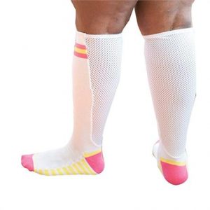 Xpandasox Plus Size Wide Calf Cotton Blend Sport Socks Knee Socks Health Products