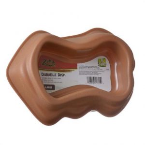 Zilla Durable Dish for Reptiles - Brown Health Products