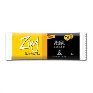 Zing Lemon Cashew Crunch Bar Health Products