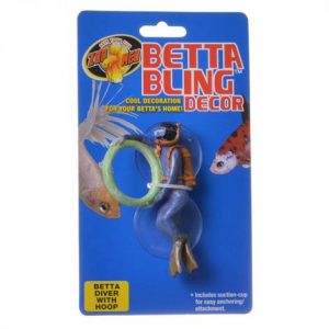 Zoo Med Betta Bling Diver with Hoop Decor Health Products